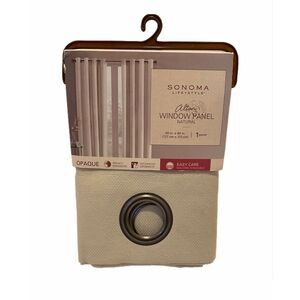 Sonoma Alton Window Panel Natural Color 50” X 84” Opaque Privacy Curtains